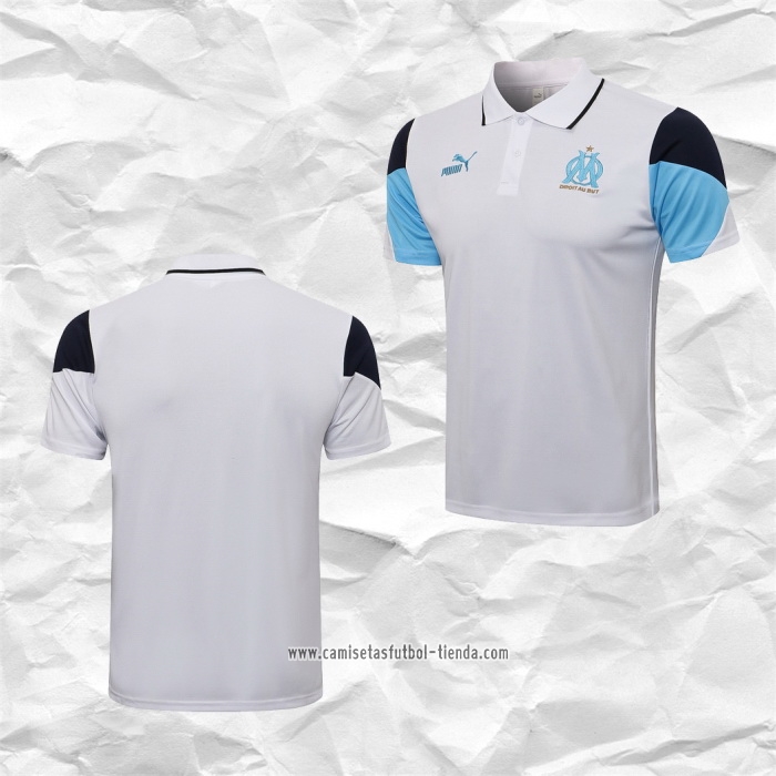 Camiseta Polo del Olympique Marsella 2021 2022 Blanco